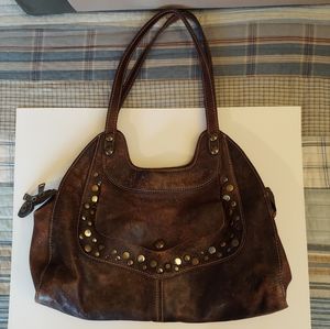 Patricia Nash Italian leather dark brown purse